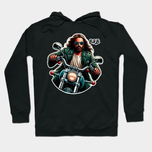 BRB meme Jesus is coming soon Motorbike Hoodie